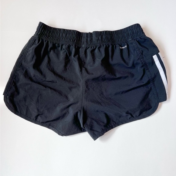 Adidas Climalite Black with White Stripes Shorts Size Small - Picture 3 of 5